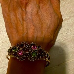 Stunning gold plated designer cuff